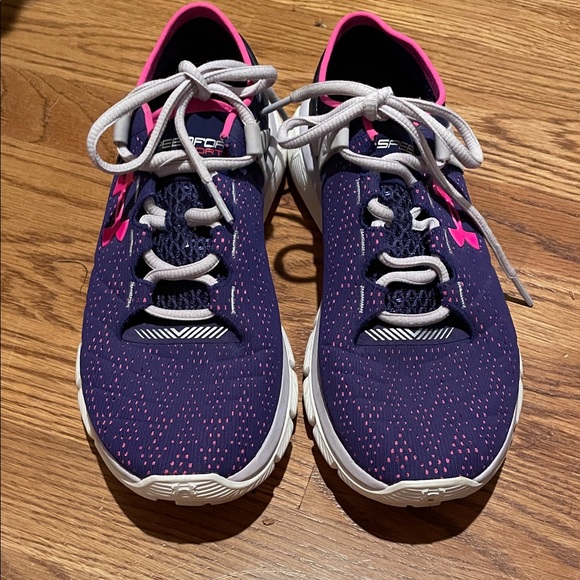 Under Armour Women's Athletic Shoes - Navy and Pink - Picture 1 of 3